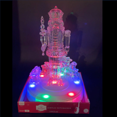 Acrylic nutcracker light - acrylic, up